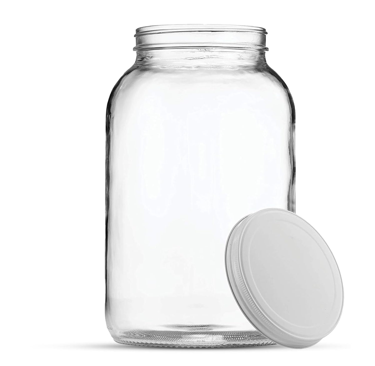 1 Gallon Glass Jar with Lid | Wide Mouth Food Storage and Fermentation Jar