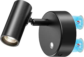 Magnetic Battery Operated Wall Sconce with Remote Dimmable Timer