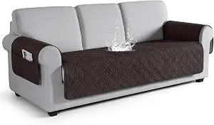 VANSOFY Waterproof Couch Cover for Pets, Chocolate, 67.3"
