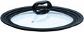 Ecolution Universal Lid for Pots and Pans, Fits 6-Inch to 8-Inch Cookware, Tempered Glass Replacement Lid with Heat Resistant Silicone Edge, Dishwasher Safe, Made without BPA, Small, Black