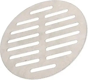 METALLIXITY Round Floor Drain Cover (5") 1Pcs, Stainless Steel Shower Drain Grate - for Furniture Repair, Bathroom Kitchen, Silver Tone