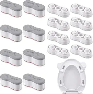8Pcs Toilet Seat Bumpers for Bidet with Strong Adhesive, 8 Heights Pads