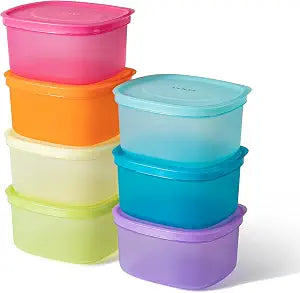 7-Piece Meal Prep Containers  3.8-Cup Reusable Airtight Plastic Food Storage Containers with Lids, BPA-Free, Microwave/Freezer/Fridge Safe, Stackable Lunch & Leftovers Organizer(900ml)