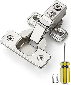 Ravinte 1/2 Inch Overlay Short Arm Kitchen Cabinet Hinges,2 Pack 1 Pairs