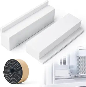 Foam Blocks for U Shaped Window AC Units, 2 Pack Insulated AC Side Panels