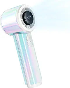 Handheld Fan, 12H Runtime Portable Rechargeable Personal Turbo Fan