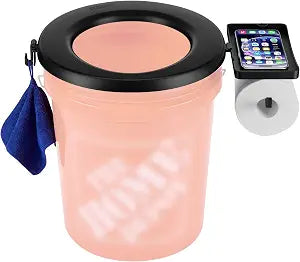 PAHTTO Bucket Toilet Seat, Portable Toilet Seat for 5 Gal Buckets, Camping Toilet Seat, Snap-on Toilet Seat for Outdoor, Camping, Hiking, Emergency, Car, Boat, RV Travel