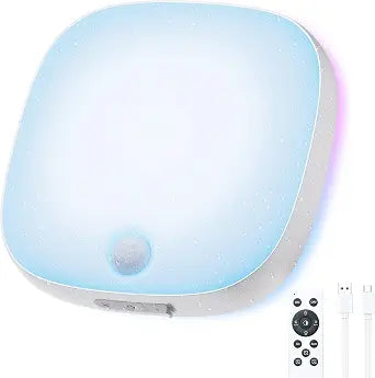NARUNDREN IP65 Motion Sensor Shower Ceiling Light 10000mAh 18 Colors