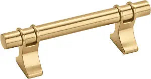 Amerock | Cabinet Pull | Champagne Bronze | 3 inch (76 mm) Center to Center | Davenport | 1 Pack | Drawer Pull | Drawer Handle | Cabinet Hardware