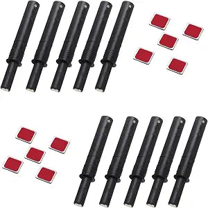 10 Pcs Magnetic Push Latches for Cabinet Push to Open Door Latch Soft Quiet Close Closers Push to Open Cabinet Door Latch for Closure Cabinet Drawer Wardrobe Kitchen Door (Trumpet)