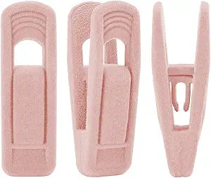 Velvet Hangers Clips, Pants Hangers Velvet Clips(40pc, Light Pink)