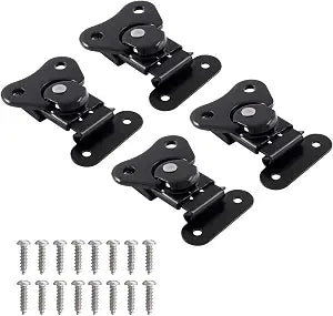 4 Pack Butterfly Latches Black Suitcase Latches 304 Stainless Steel Butterfly Buckle Latch Twist Latch