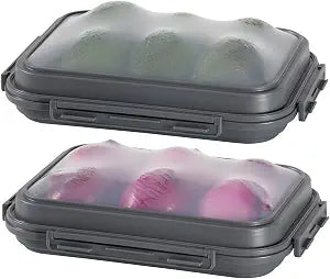 2 Pack Silicone Food Fresh-Keeping Storage Containers with Lid(12 Cups /96 oz) BPA-Free Leakproof Lock Clips Versatile Fridge Storage Containers Space Saving & Expandable Black