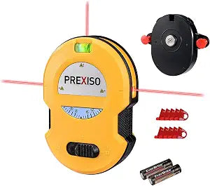 PREXISO Multi Surface Laser Level LED Light Vial, Cross Line Laser