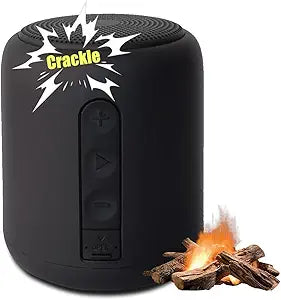 Bass-Boosted Electric Fireplaces Crackler Sound Box,Fire Crackling Speaker Machine,Rechargeable Portable Sound Box for,White Noise,5 Type Original Crackling Sounds