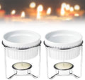 Ceramic Butter Warmers for Seafood, Butter Melter Set of 2