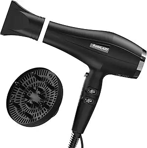 ANNLARY Professional 1875W Hair Dryer with Diffuser, Ionic Blow Dryer, Powerful AC Motor Hairdryer with 8.2Ft Cord for Women & Men, Fast-Drying Blow Dryer with Nozzle for Home, Salon