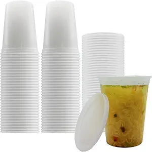 EASYTRIP [60 Pack] 32oz Deli Containers with Lids,Food Storage Container with airtight lidPlastic Soup Containers with Lids Meal Prep/BPA Free/Freezer Safe/Dishwasher Safe/Microwave Safe/Stackable