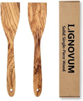 13.8''Olive Wood Spatulas, Include Wood Rescue Kit,No Lacquer