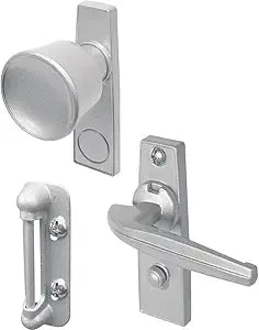PRIME-LINE Tulip Knob Latch, 1-3/4" Mounting Holes, Aluminum (Single Pack)