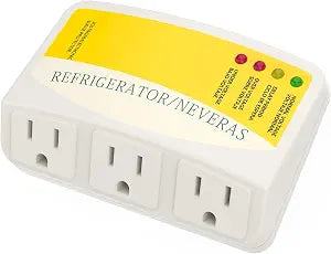 Refrigerator Surge Protector, CNAODUN Home Appliance 3 Outlet Power Surge Protector Voltage Brownout Outlet Suitable for PC/TV/Refrigerator 120V 15A(1 Pack)