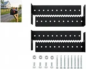 Mailbox Mounting Bracket,Carbon Steel,(fits mailboxes with a 5.6~10.3Wide Floor)