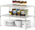 Stacking Kitchen Cabinet Organizer Shelf Risers Plate Rack