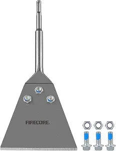 Firecore 5 Inch x 11 Inch SDS Plus Floor Scraper, Tile Removal Chisel Tool