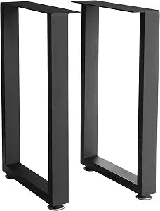 16" Metal Furniture Legs with Adjustable Feet - Desk, Coffee Table, Bench Legs, DIY for Side Table, Nightstand, Chair