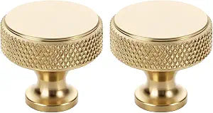 Toilet Button Pusher for Long Nails, Toilet Button Helper, Toilet Seat Lid Lifter Accessories, Round Top Push Button Aid, Nail Protection Flush Assistant (2 Pack/Gold) - Round D