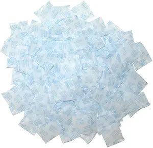 Silica Gel Packs 100 Packets 2 Gram Desiccant Moisture Absorber Oil Resistant for Food Storage Safes