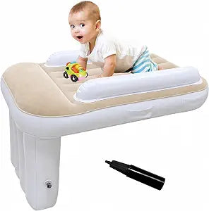 Toddler Airplane Bed Travel Essentials Portable Kids Beds Airplane with Air Pump - Inflatable Baby Airplane Bed Fits Most Seats for Plane Car