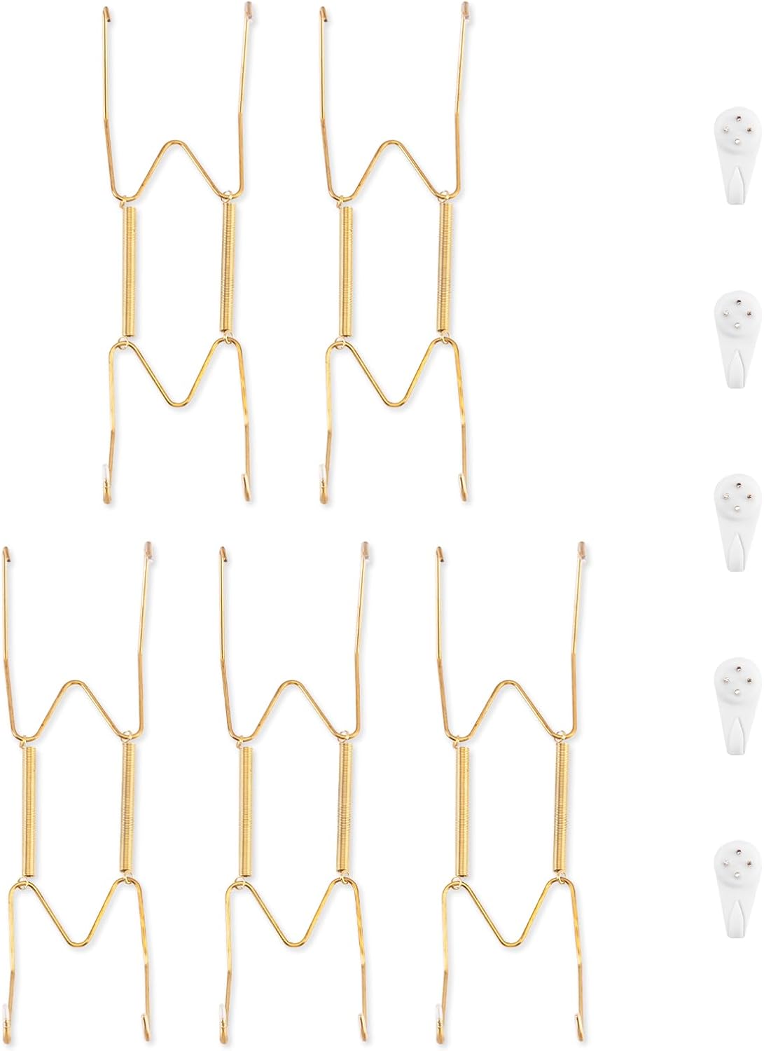 Bilillo 5 Pack Plate Hangers for the Wall, Fits 8-10 inch Decorative Plate