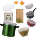 unwasted Reusable Silicone Lids (Variety Pack) - Upgrade Your Kitchen Gadgets with Our Covers for Food Storage - Reusable Silicone Stretch Lids and Food Covers for Containers (Pack of 7)