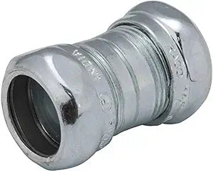RACO 2923B5 Coupling, Compression, EMT, Steel, Uninsulated, 3/4-Inch, 5-Pack