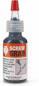 Solder-It Screw Grab (0.5 oz) | Quick-Dry Liquid Paste Stripped Screw Remover | Screw Extractor Set in a Bottle | Anti-Seize Compound Creates up to 800% Positive Grip | Home Improvement Essential