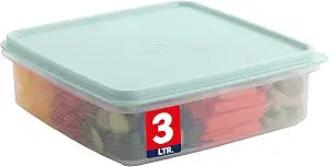 SIGNORA WARE Plastic Storage Container with Lid  3L Cupcake Carrier  Leakproof Cookie Container Airtight  BPA-Free Plastic Container with Lid for Food Storage, Meal Prep, Leftovers, Cupcakes