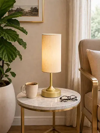 EZVALO Dimmable Cordless Table Lamp, Small Ambient Light with Timer