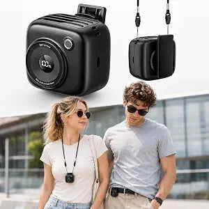 Portable Waist Fan, Rechargeable Wearable Fan w/ LED Display, 3 Speeds, 3000mAh Battery, 10H Runtime, Mini Turbo Airflow, Clip on Belt/Shirt/Hat, for Travel,Outdoor, Concert,Gift for Men Women-1 PACK