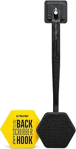 TOOLETRIES Silicone Back Scrubber for Shower with Hook - Charcoal