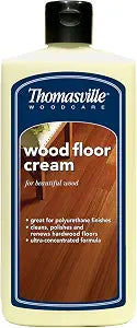 Thomasville WOOD FLOOR CREAM - Multisurface Wood Cleaner and Polish Furniture Quick Shine Restorer Protector Kitchen Cabinets Surface Cleaner House Cleaning Supplies Home Improvement - 16 Oz
