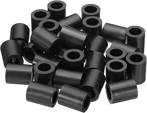 PATIKIL M10 Round Electrical Outlet ABS Spacers Washer, 30 Pcs 10.2mm ID, 16mm OD, 25mm Length Without Threaded,Switch and Receptacle Spacers Hardware for M10 Screws