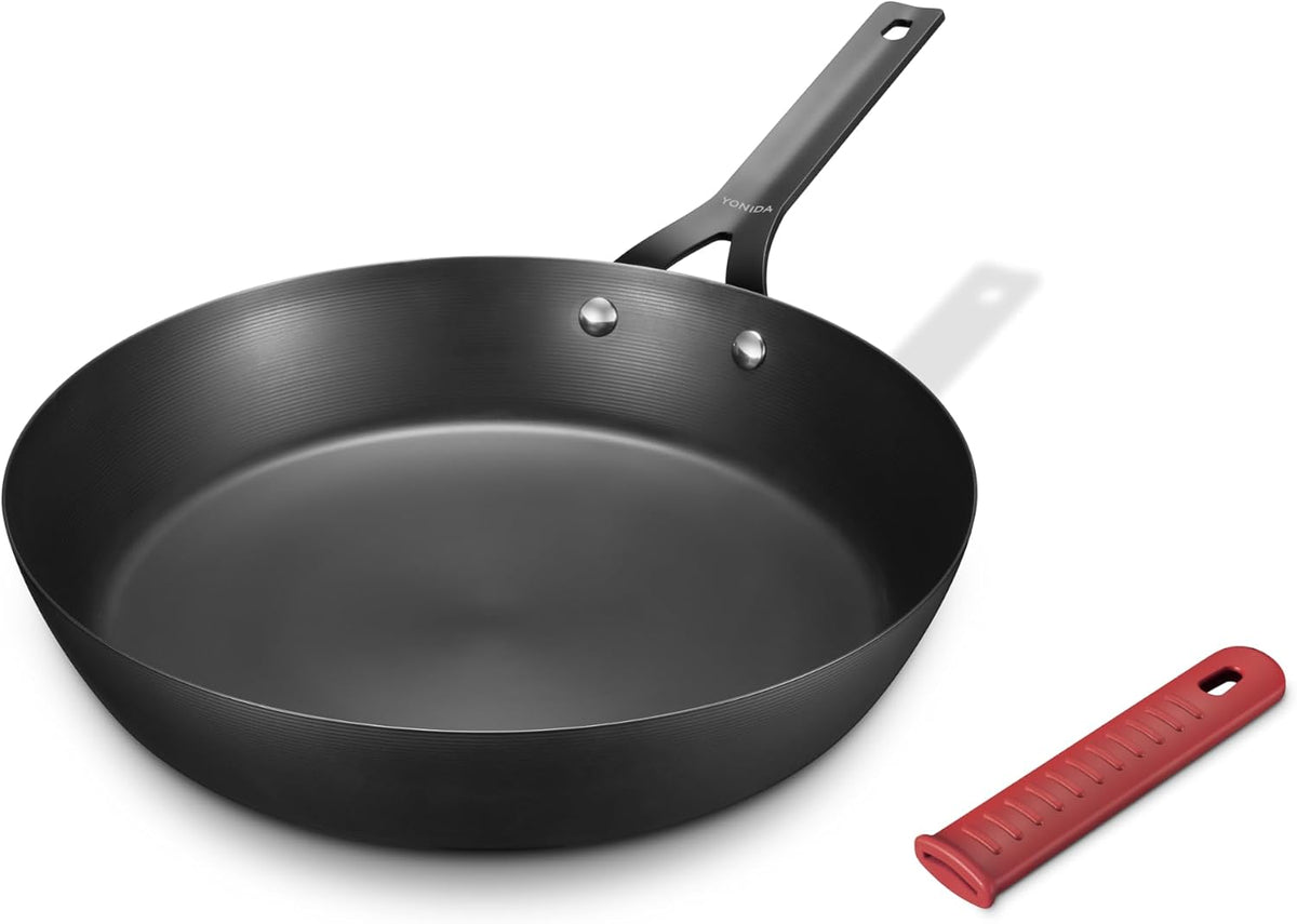 Carbon Steel Pan, 10 Inch Nonstick Frying Pan Skillet