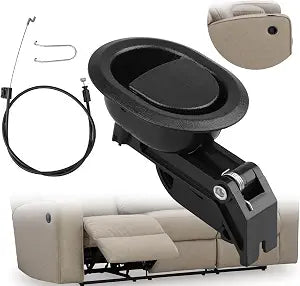 Podoy Recliner Pull Handle Replacement Parts,Universal Recliner Pull Cable Release Compatible with Lazy Boy Ashley and Most Furniture Sofa Chair, Couch Release Handle Size 3" by 3.5"