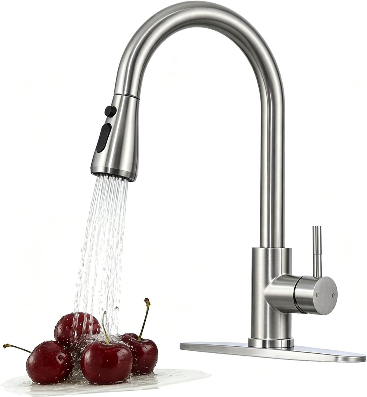 Kitchen Faucets Pull Down Sprayer, Brushed Nickel,Stainless Steel