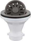 Karran QBSCN 3-1/2 in. Kitchen Sink Basket Strainer in Concrete