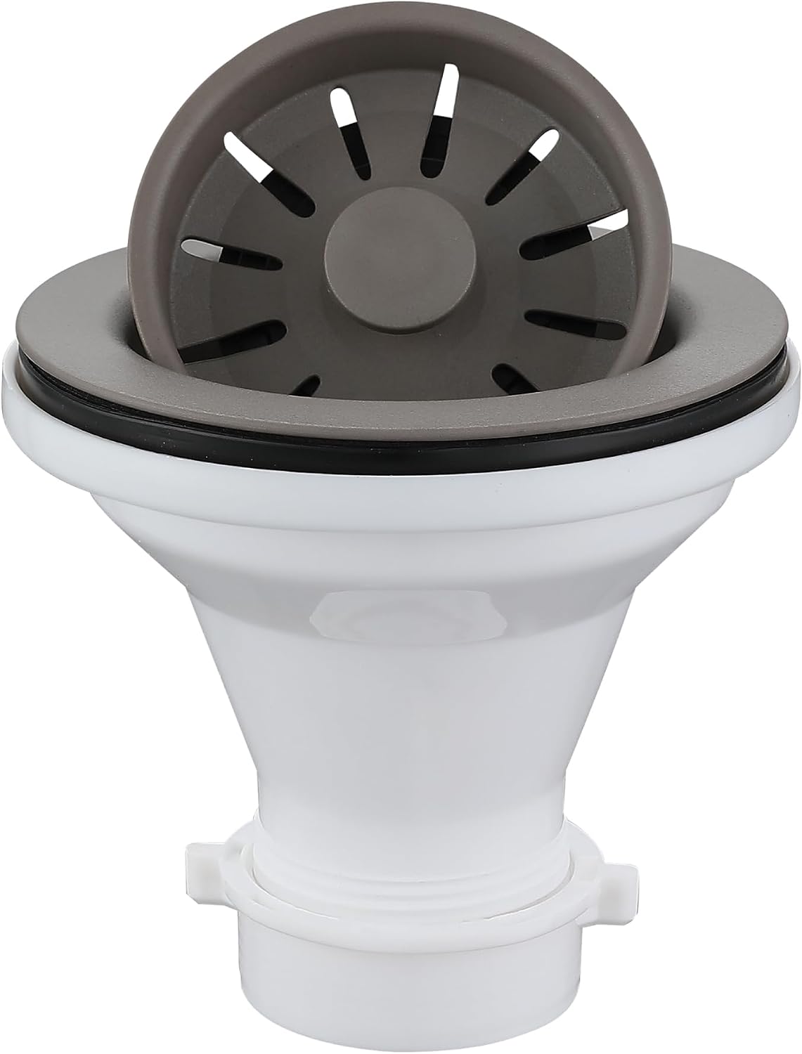 Karran QBSCN 3-1/2 in. Kitchen Sink Basket Strainer in Concrete