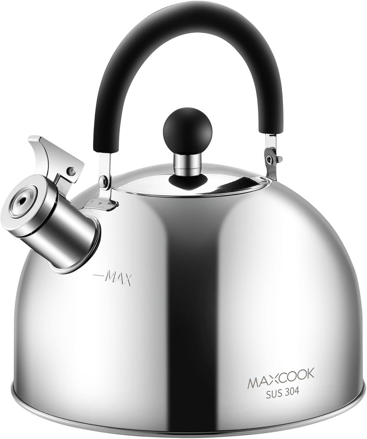 304 Stainless Steel Whistling Tea Kettle 3.17 Quart/3L Tea Pot
