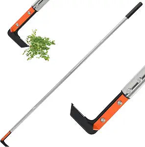 Crack Weeder with Spring Steel L-Shaped Blade 59in Adjustable Stainless Steel Handle Garden Crevice Weeding Tool for Sidewalks Driveways Patios