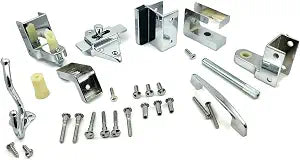 Harris Hardware DS278 Cast Zamac Outswing Toilet Door Set for 7/8" Doors